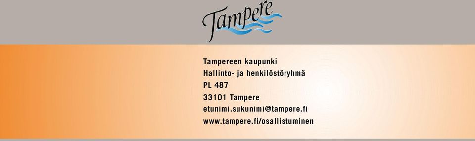Tampere etunimi.
