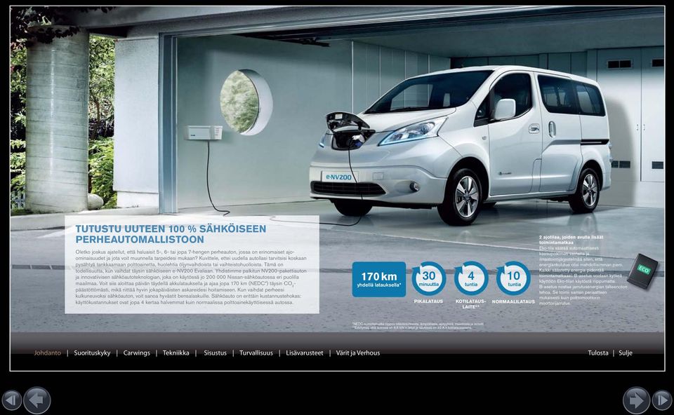 Tämä on todellisuutta, kun vaihdat täysin sähköiseen e-nv200 Evaliaan.