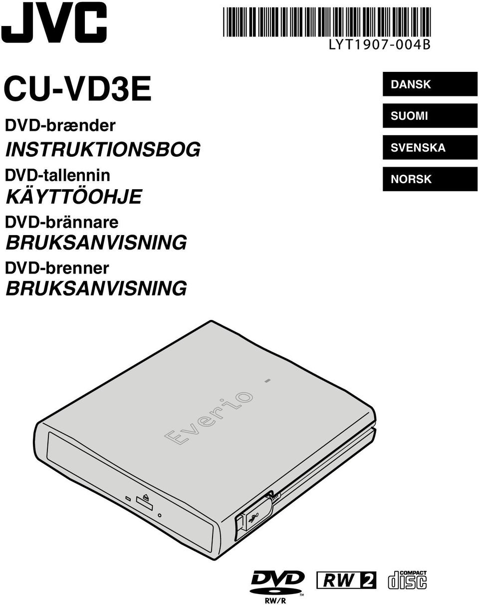 DVD-brännare BRUKSANVISNING