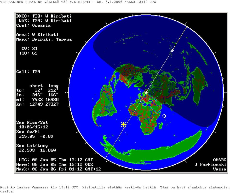 2006 KELLO 13:12 UTC Aurinko laskee Vaasassa