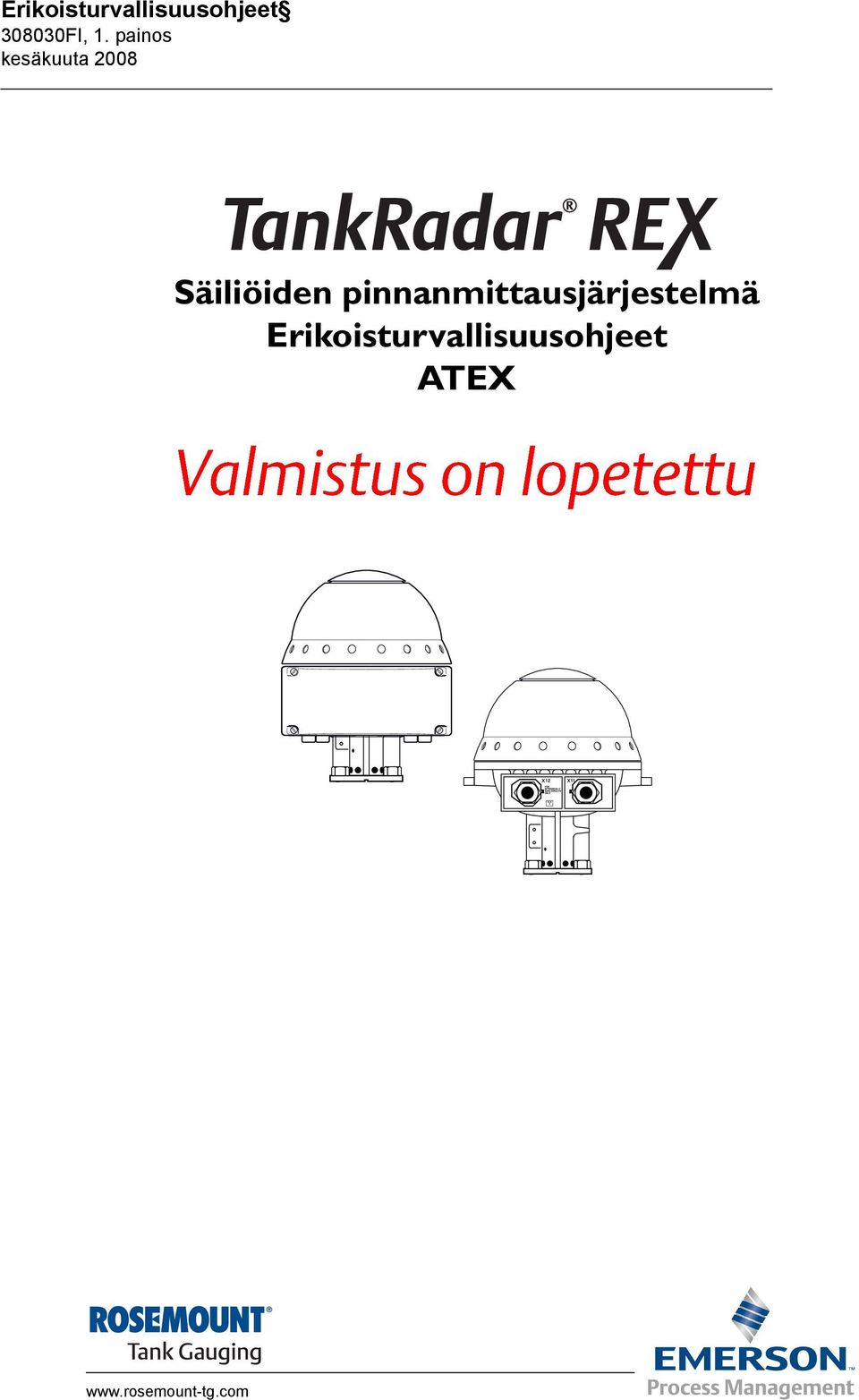 pinnanmittausjärjestelmä  ATEX
