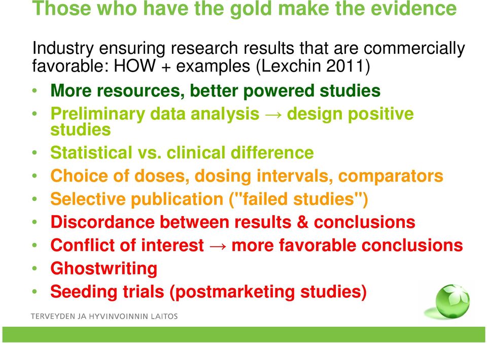 Statistical vs.