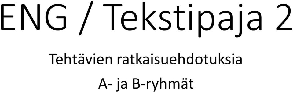 Tehtävien