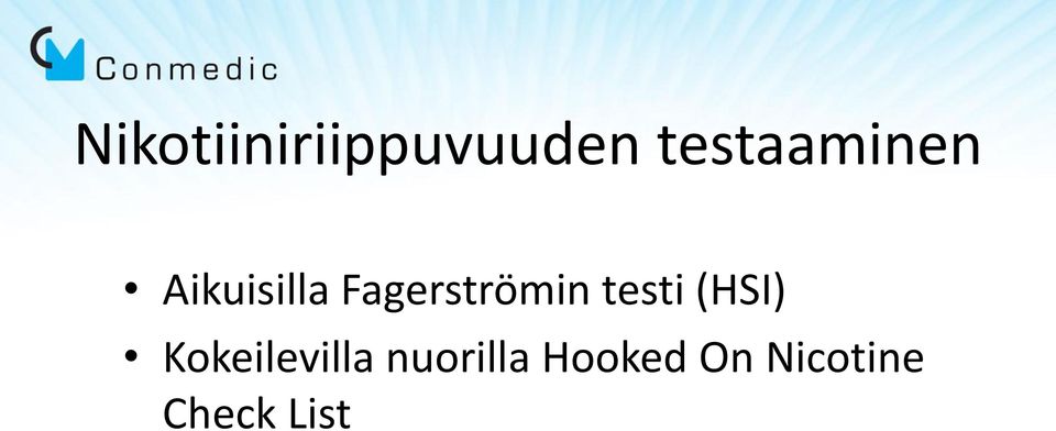 Fagerströmin testi (HSI)