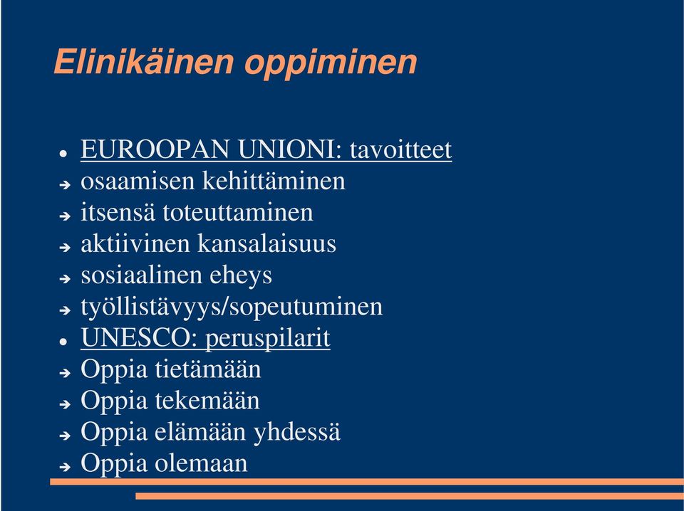 sosiaalinen eheys työllistävyys/sopeutuminen UNESCO: