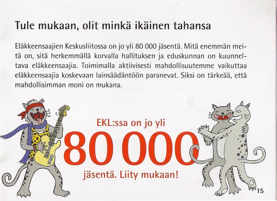 eläkkeensaajia.