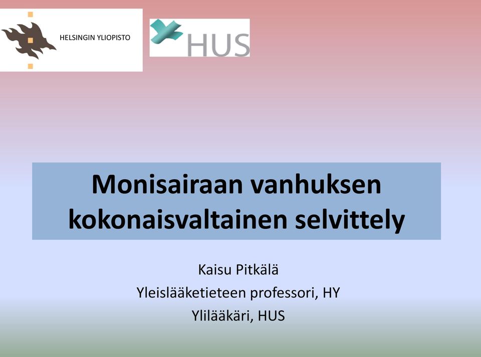 selvittely Kaisu Pitkälä