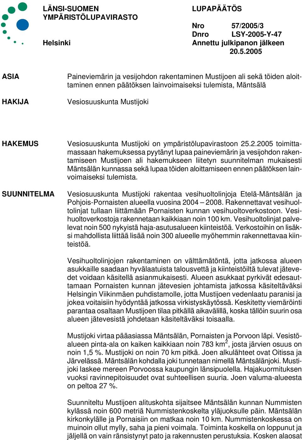 3 Dnro LSY-2005-