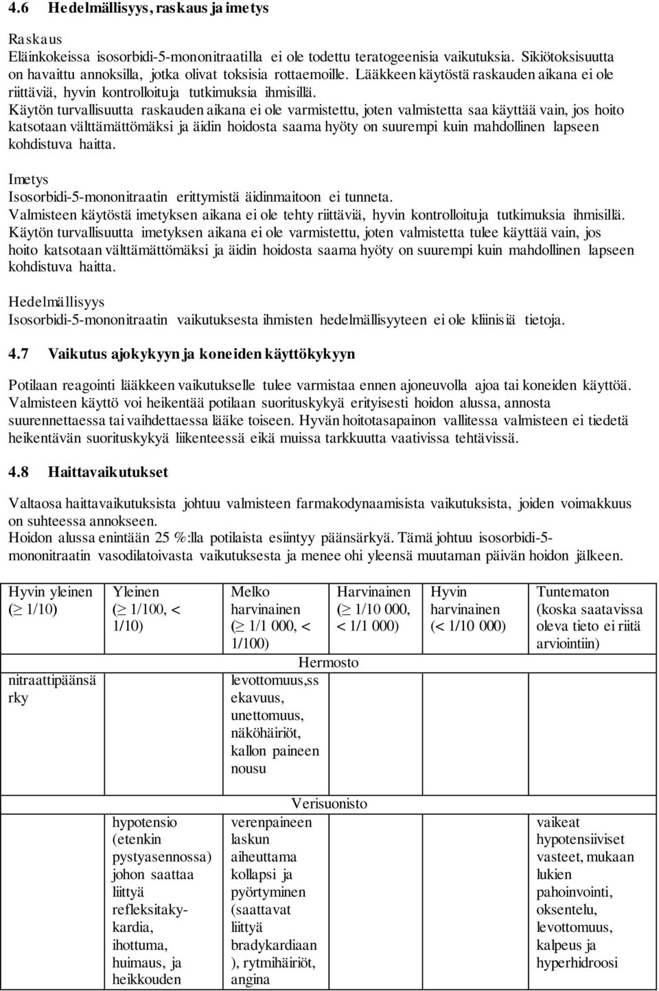 Käytön turvallisuutta raskauden aikana ei ole varmistettu, joten valmistetta saa käyttää vain, jos hoito katsotaan välttämättömäksi ja äidin hoidosta saama hyöty on suurempi kuin mahdollinen lapseen