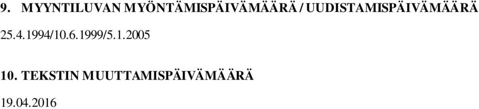 UUDISTAMISPÄIVÄMÄÄRÄ 25.4.