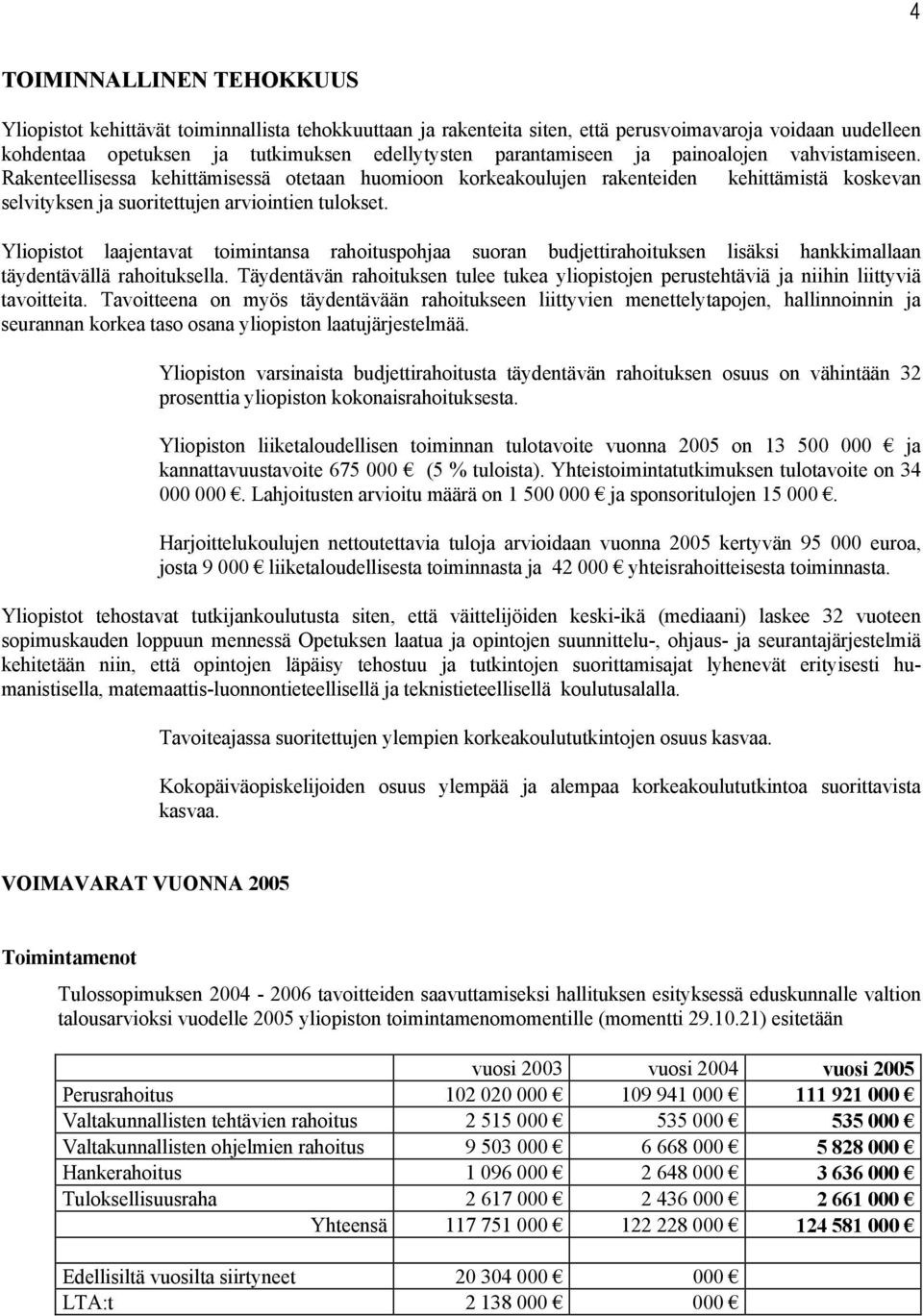 Yliopistot laajentavat toimintansa rahoituspohjaa suoran budjettirahoituksen lisäksi hankkimallaan täydentävällä rahoituksella.