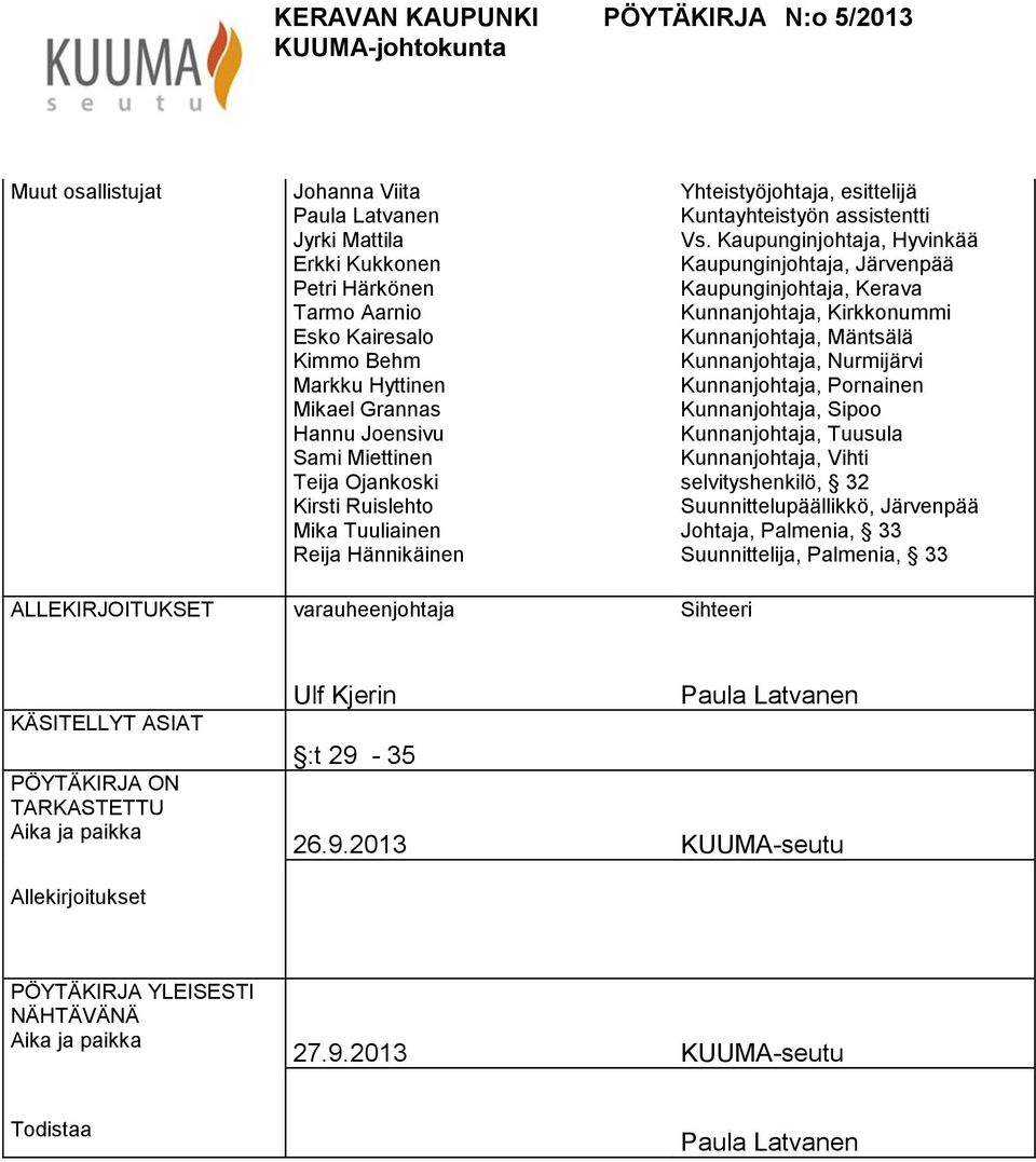 assistentti Vs.
