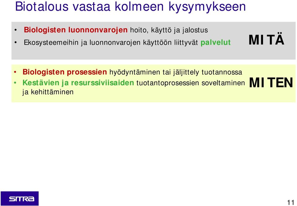 MITÄ Biologisten prosessien hyödyntäminen tai jäljittely tuotannossa