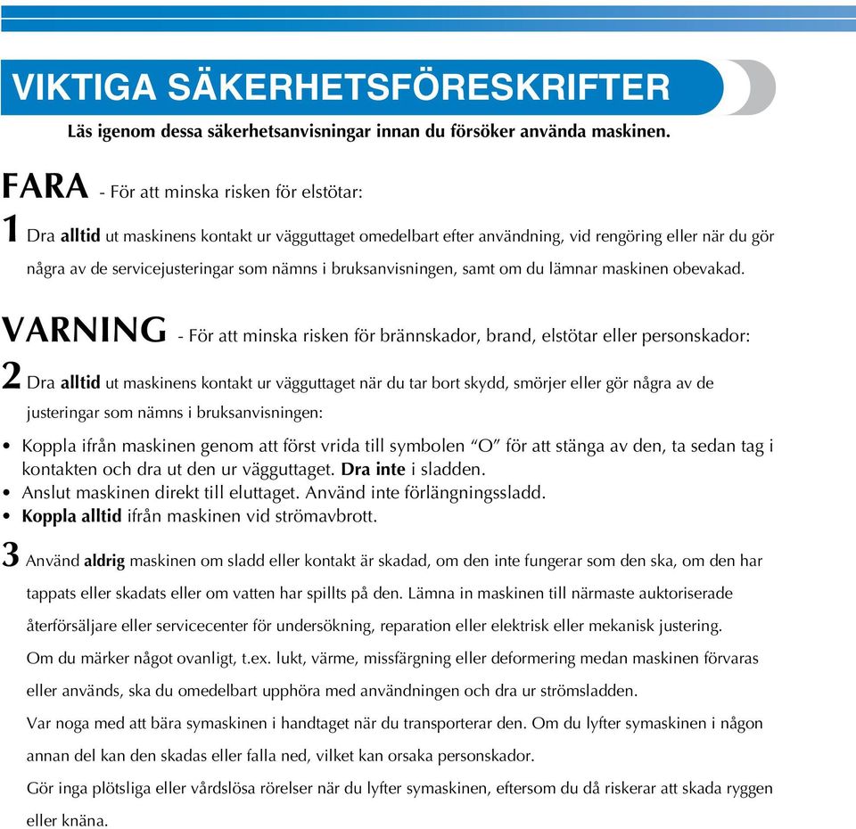om du lämnr mskinen oevkd.
