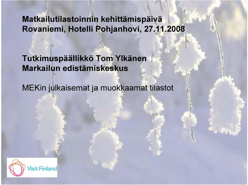 2008 Tutkimuspäällikkö Tom Ylkänen