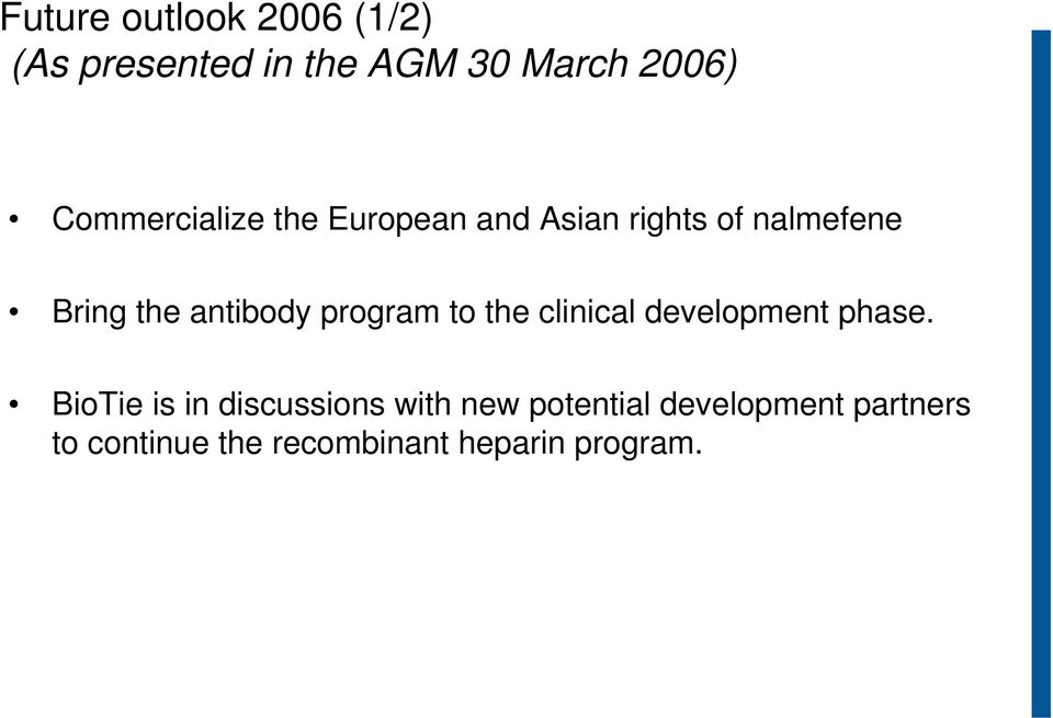 antibody program to the clinical development phase.