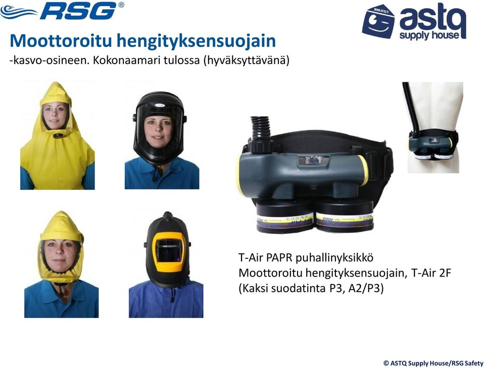 puhallinyksikkö Moottoroitu hengityksensuojain,
