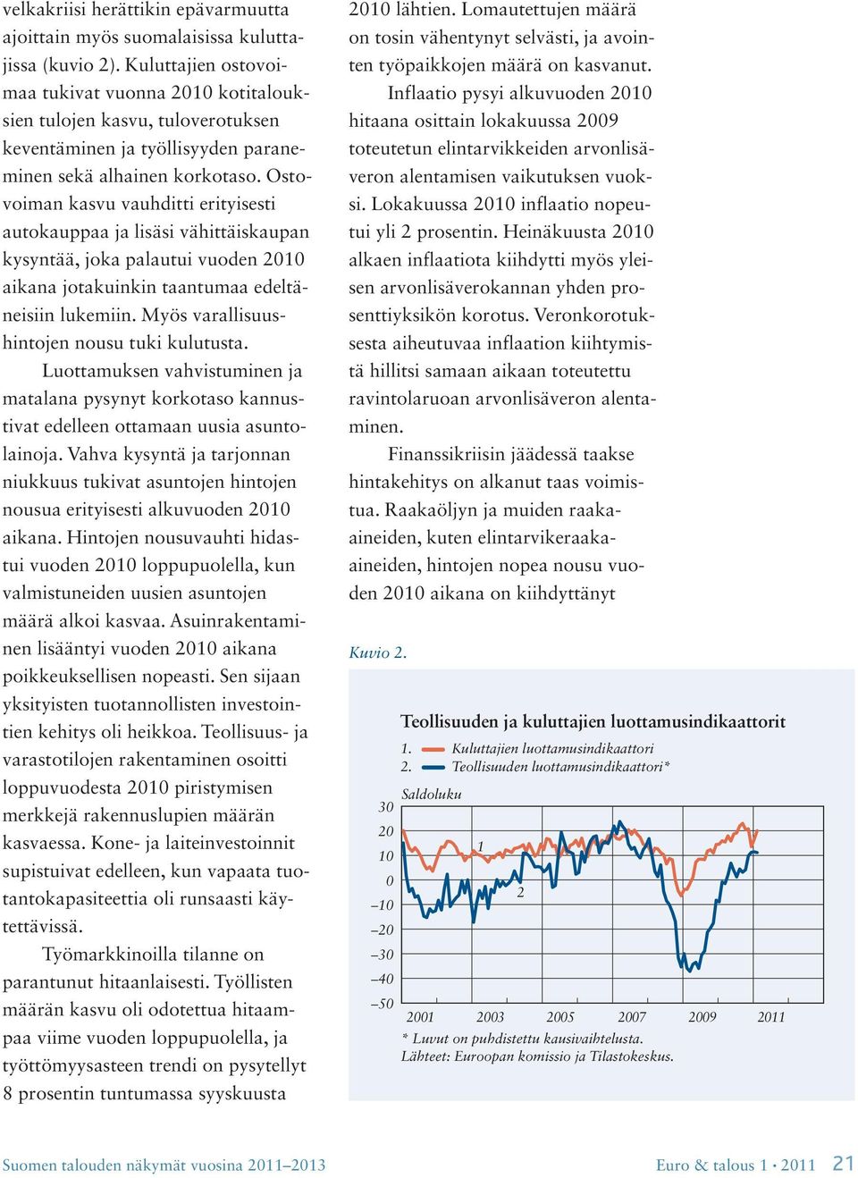 Ostovoiman kasvu vauhditti erityisesti autokauppaa ja lisäsi vähittäiskaupan kysyntää, joka palautui vuoden aikana jotakuinkin taantumaa edeltäneisiin lukemiin.