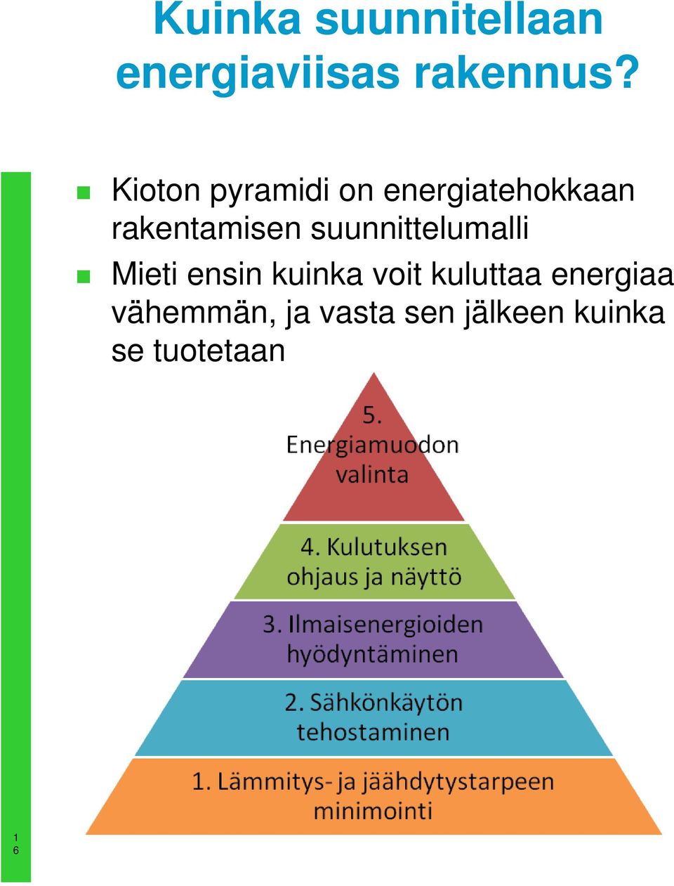 suunnittelumalli Mieti ensin kuinka voit kuluttaa