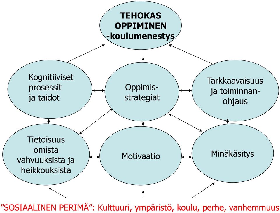 Tietoisuus omista vahvuuksista ja heikkouksista Motivaatio