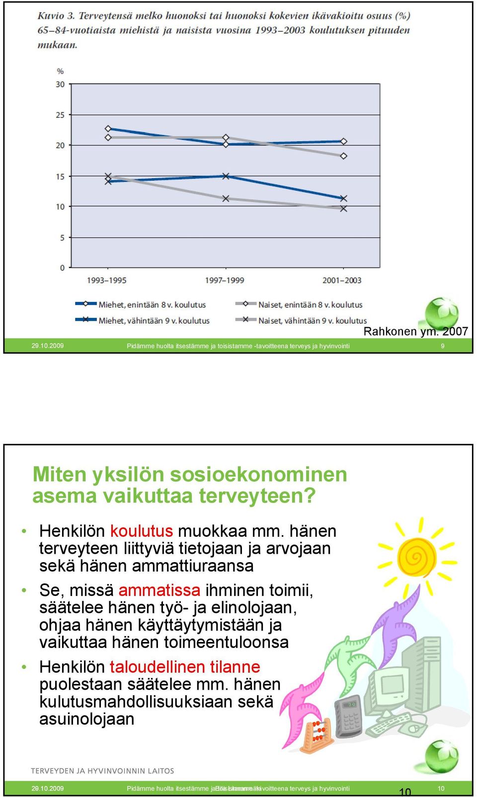 Henkilön koulutus muokkaa mm.