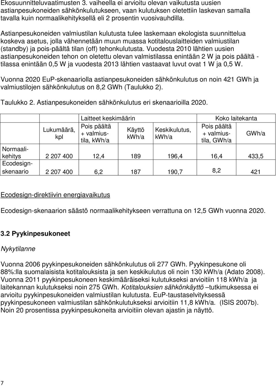 Astianpesukoneiden valmiustilan kulutusta tulee laskemaan ekologista suunnittelua koskeva asetus, jolla vähennetään muun muassa kotitalouslaitteiden valmiustilan (standby) ja pois-päältä tilan (off)