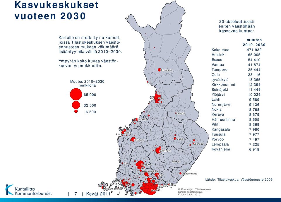 Joensuu Lappeenranta Kuntarajat: Tilastokeskus Lähde: Tilastokeskus KL/JAH 29.11.