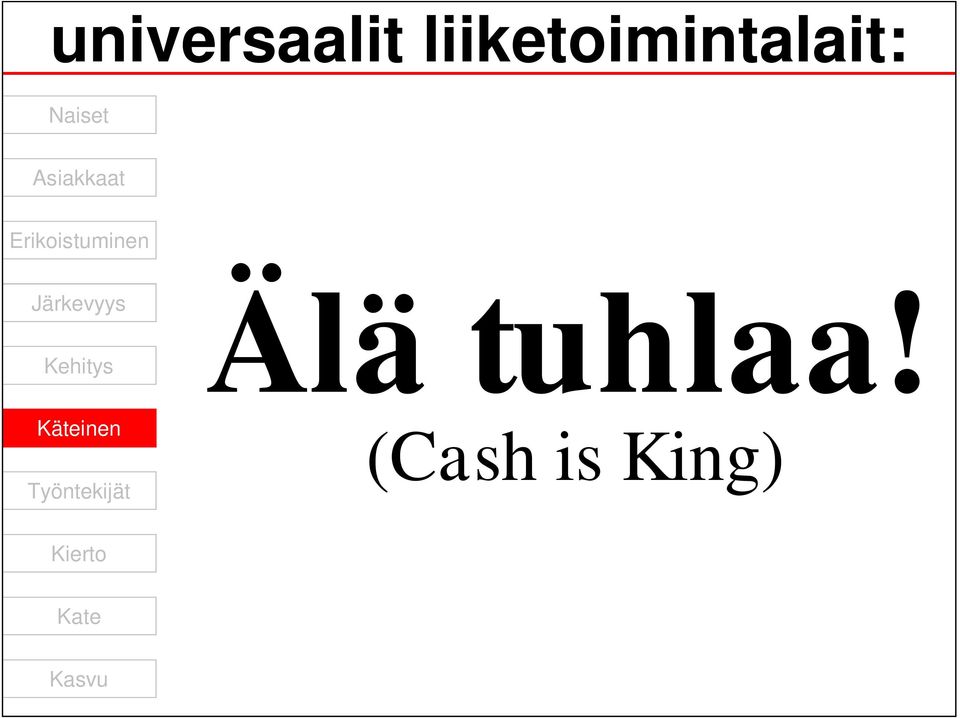 Järkevyys Kehitys Käteinen Älä