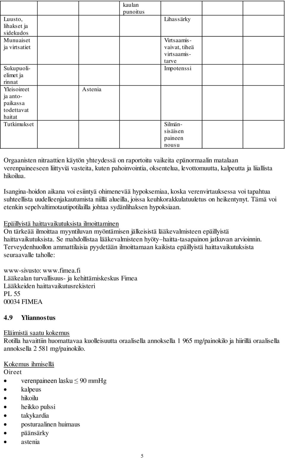 oksentelua, levottomuutta, kalpeutta ja liiallista hikoilua.