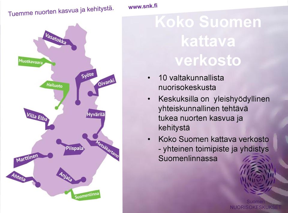 yhteiskunnallinen tehtävä tukea nuorten kasvua ja