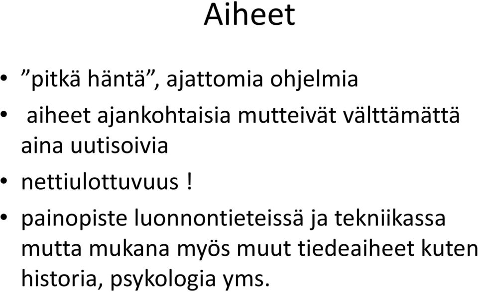 nettiulottuvuus!