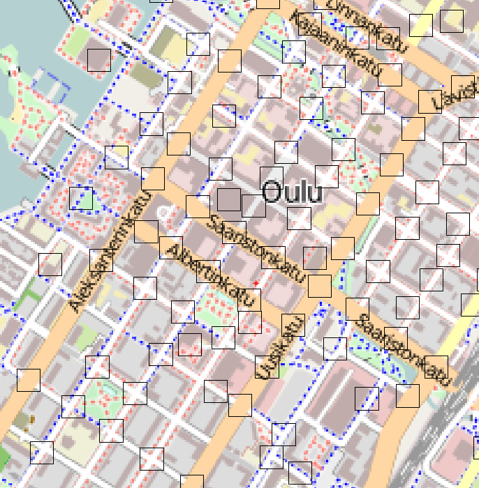 Liikenneaiheiset datat Oulun seudulta Taksidatan kerääminen ja hyödyntäminen: Takseissa Mobisoftin taksijärjestelmät Oulussa 8 taksia datan keruussa Dataa noin vuoden verran Dataa kerätty, käsitelty,