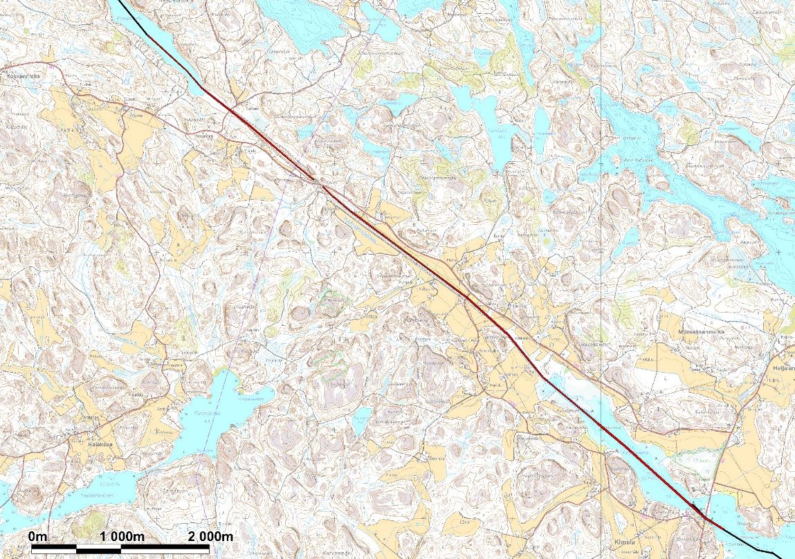 Kimolan yleinen paikallisväylä Vesiväylän pituus n. 8,5 km, josta kanava-alueella n.