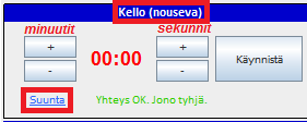 b. Tarkista maalivahdit ja valitse aloittavat maalivahdit kentälle klikkaamalla oikeaa nimeä ennen kuin voit käynnistää kellon. Ei tarvitse painaa Lisää -nappia, vaan klikkaa suoraan nimeä.