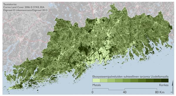 Uudenmaan viherrakenne ja ekosysteemipalvelut