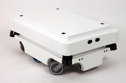 Industrial Robots ApS: MIR100 Itsenäisesti navigoiva Max 100 kg kantavuus Toiminta-aika