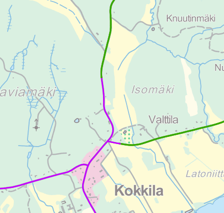 60 km/h Pöyläntie Nopeusrajoituksen alentaminen 60 km/h 50 km/h 50 km/h Ennakkovaroitusmerkki koululaisista Kuva 15. Meri-Halikon koulumatkojen parannustoimenpiteet (Pohjakartta: Paikkatietoikkuna).