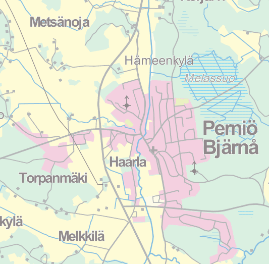 LIITE 5/1 KIRKONKYLÄN KOULU, PERNIÖ Perniöntien varsi Erveläntien varsi Kirkonkylän koulu Kemiöntien ylitys Perniöntien ylitys ALUEEN KUVAUS SEKÄ VAARANPAIKAT Kirkonkylän koulu sijaitsee Perniön