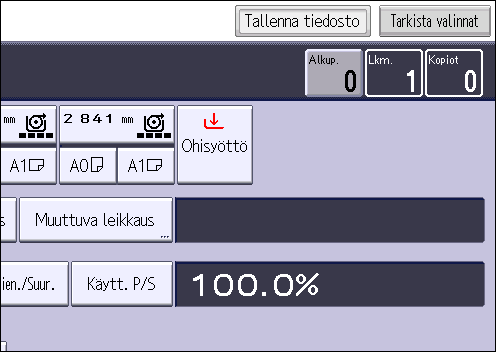3. Kopiointi Tietojen tallennus asiakirjapalvelimelle Asiakirjapalvelin-toiminnolla voidaan tallentaa kopiointitoiminnolla luettuja asiakirjoja laitteen kiintolevylle.
