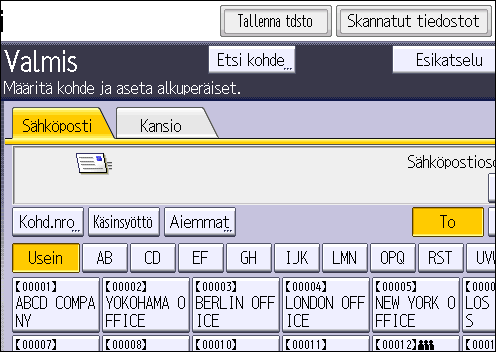5. Skanneri Skannaustiedostojen tallentaminen Voit määrittää salasanan jokaiselle tallennetulle tiedostolle. Suosittelemme tiedostojen suojaamista luvattomalta käytöltä salasanojen avulla.
