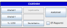 Aikalisä syötetään klikkaamalla oikeaa joukkuetta, jolloin avautuu ruutu, jossa on sen hetkinen pelikellon aika. Muokkaa tarvittaessa.