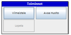 Ottelun lopetus Varmista otteluseurannasta, että kaikki tiedot ovat menneet perille. Tallennettuja tietoja pystyy vielä muuttamaan, maaleja ei voi lisätä/poistaa.