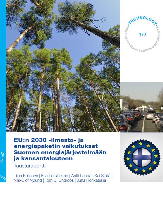EU:n 2030 ilmasto- ja energiapaketin vaikutukset: VTT:n ja komission arvioiden mukaan Suomi olisi päästöoikeuksien netto-ostaja jaksolla