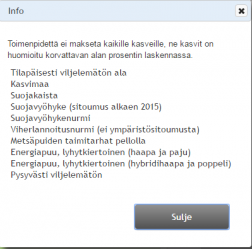 tetta. Klikkaamalla Lisää lanta- ja lannoitelaji avautuu alapuolelle rivi, johon sinun tulee antaa tarkemmat tiedot lanta- ja lannoitelajista sekä levitysmäärän ja levityspäivämäärän.