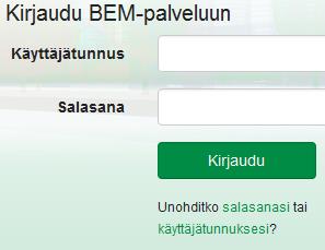 Sivu 5/5 4. Käyttäjätunnuksen palautus Käyttäjätunnuksen unohtuessa voidaan noutaa käyttäjätunnus sähköpostiosoitteen perusteella palvelun kirjautumissivulta: https://bem.buildercom.