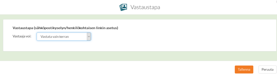 Vastaustapa Henkilökohtaisen