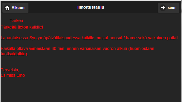 Tuntipankki näyttää tuntipankkisaldot 3 vkon jaksoittain. Kuluvan 3 viikkoisen jakson tuntipankkisaldot kirjautuvat todellisina jakson päätyttyä.