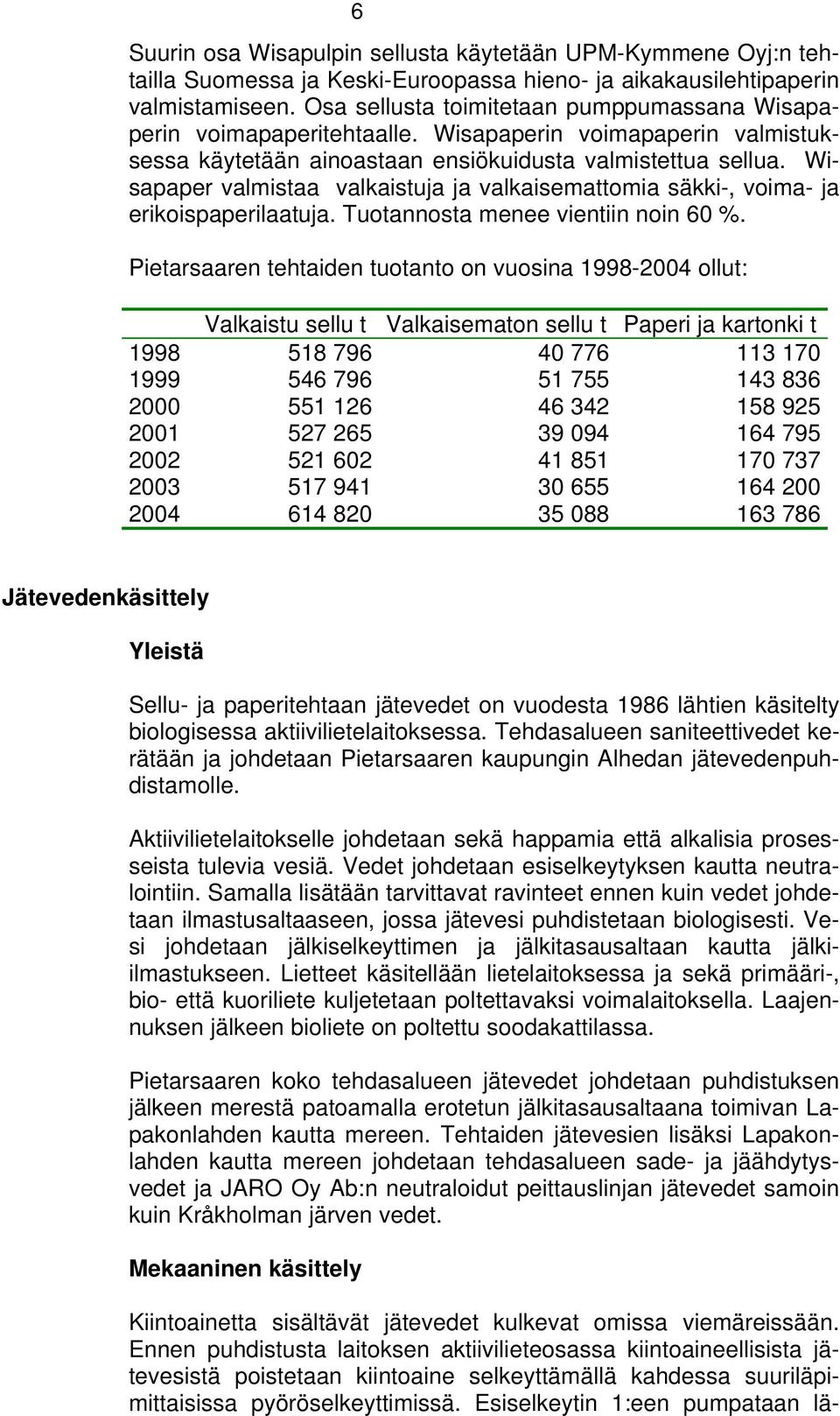 Wisapaper valmistaa valkaistuja ja valkaisemattomia säkki-, voima- ja erikoispaperilaatuja. Tuotannosta menee vientiin noin 60 %.