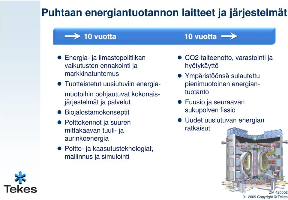 suuren mittakaavan tuuli- ja aurinkoenergia Poltto- ja kaasutusteknologiat, mallinnus ja simulointi CO2-talteenotto, varastointi