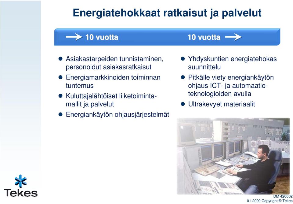 liiketoimintamallit ja palvelut Energiankäytön ohjausjärjestelmät Yhdyskuntien